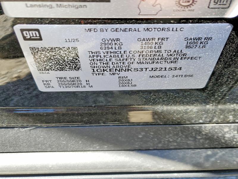 Aukcja sprzedaży 2026 Gmc Acadia, vin: 1GKENNKS3TJ221534, numer aukcji: 53063126