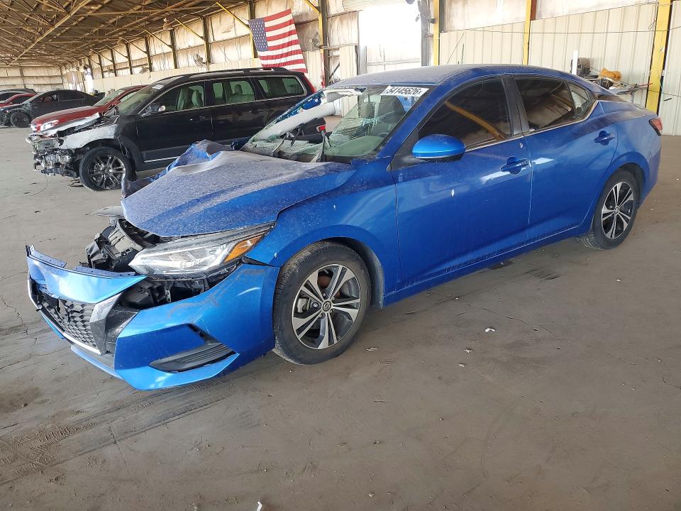 54145626 :رقم المزاد ، 3N1AB8CV2MY253582 vin ، 2021 Nissan Sentra مزاد بيع