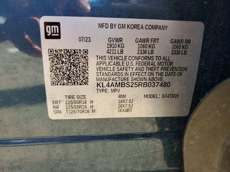 Aukcja sprzedaży 2024 Buick Encore Gx, vin: KL4AMBS25RB037480, numer aukcji: 54713046