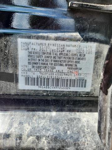 2021 Nissan Sentra მანქანა იყიდება აუქციონზე, vin: 3N1AB8CVXMY215324, აუქციონის ნომერი: 54521686