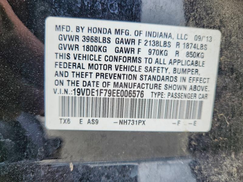 53226866 :رقم المزاد ، 19VDE1F79EE006576 vin ، 2014 Acura Ilx مزاد بيع