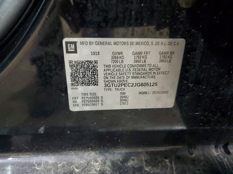 Продажа на аукционе авто 2018 Gmc Sierra, vin: 3GTU2PEC2JG605125, номер лота: 54170056
