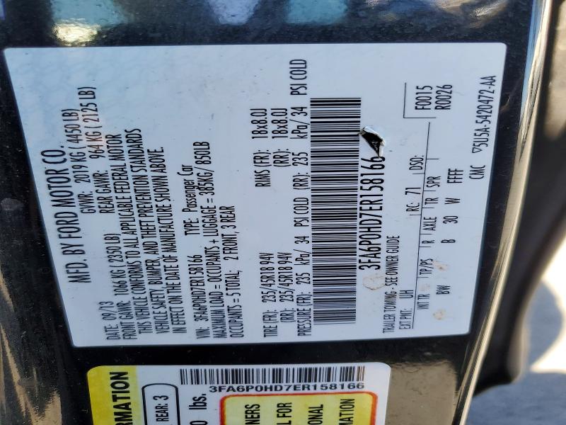 Aukcja sprzedaży 2014 Ford Fusion, vin: 3FA6P0HD7ER158166, numer aukcji: 53788506