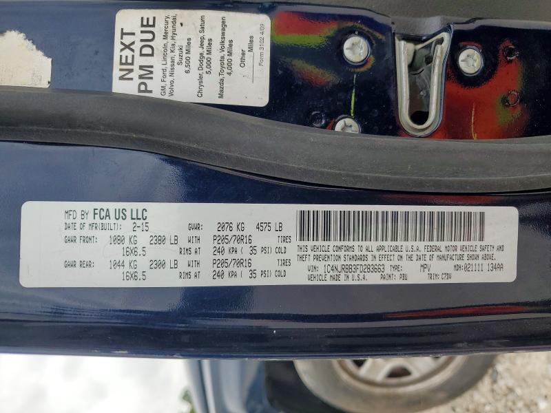 Aukcja sprzedaży 2015 Jeep Patriot, vin: 1C4NJRBB3FD283663, numer aukcji: 52350496