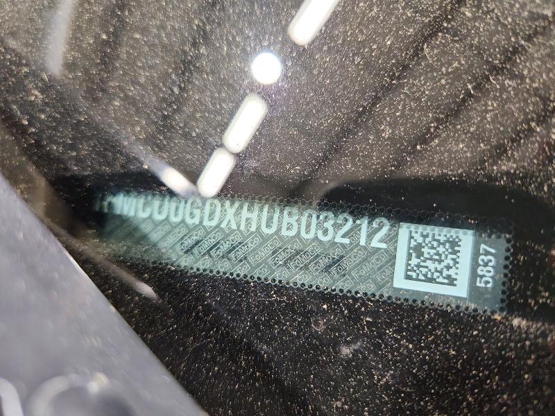 2017 Ford Escape მანქანა იყიდება აუქციონზე, vin: 1FMCU0GDXHUB03212, აუქციონის ნომერი: 55425026