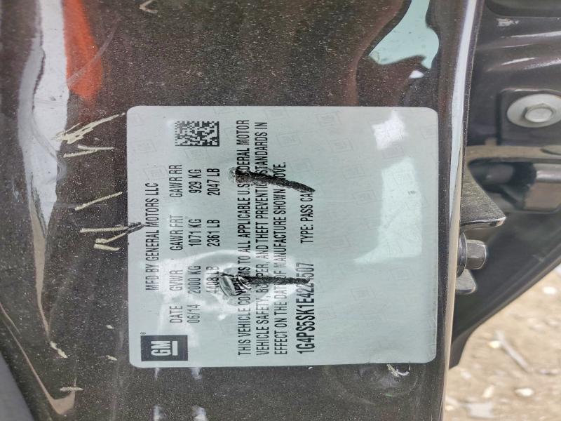 2014 Buick Verano მანქანა იყიდება აუქციონზე, vin: 1G4PS5SK1E4224507, აუქციონის ნომერი: 53993996