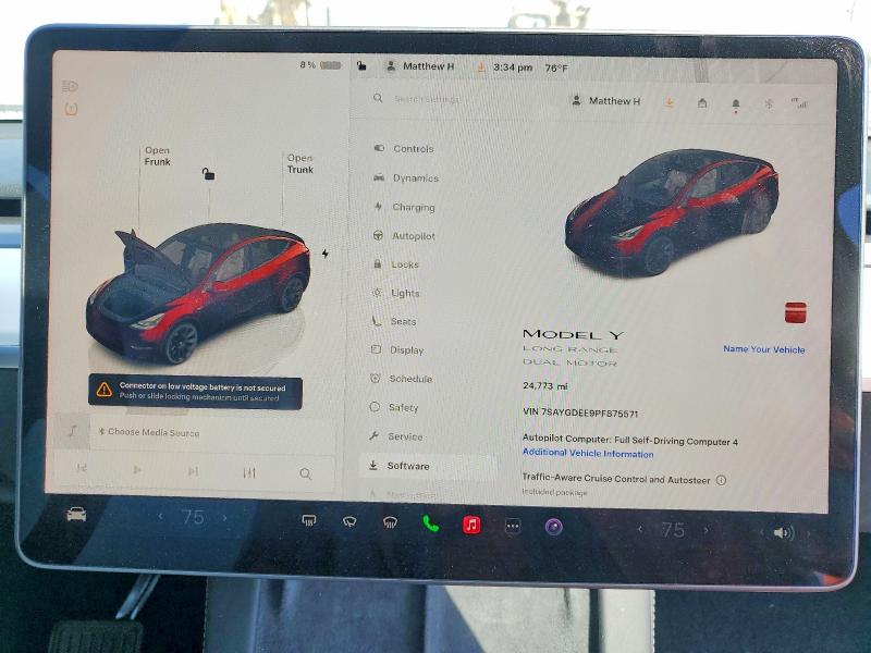 Продажа на аукционе авто 2023 Tesla Model Y, vin: 7SAYGDEE9PF875571, номер лота: 54899436