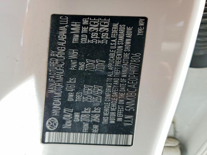 2023 Hyundai Tucson მანქანა იყიდება აუქციონზე, vin: 5NMJBCAE0PH197806, აუქციონის ნომერი: 53841096