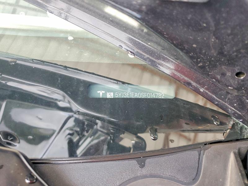 2025 Tesla Model 3 მანქანა იყიდება აუქციონზე, vin: 5YJ3E1EA0SF014782, აუქციონის ნომერი: 55241786