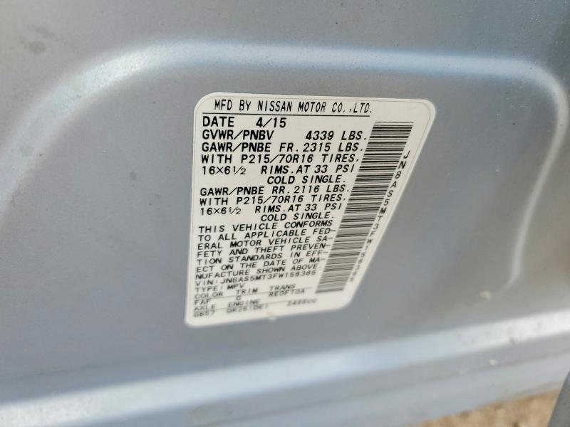 Продаж на аукціоні авто 2015 Nissan Rogue Select, vin: JN8AS5MT3FW156365, номер лоту: 52479896