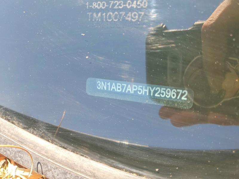 Продаж на аукціоні авто 2017 Nissan Sentra, vin: 3N1AB7AP5HY259672, номер лоту: 53639126