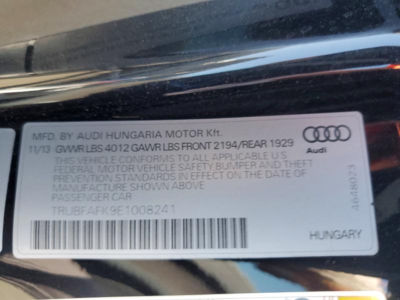 2014 Audi Tt მანქანა იყიდება აუქციონზე, vin: TRUBFAFK9E1008241, აუქციონის ნომერი: 50959796