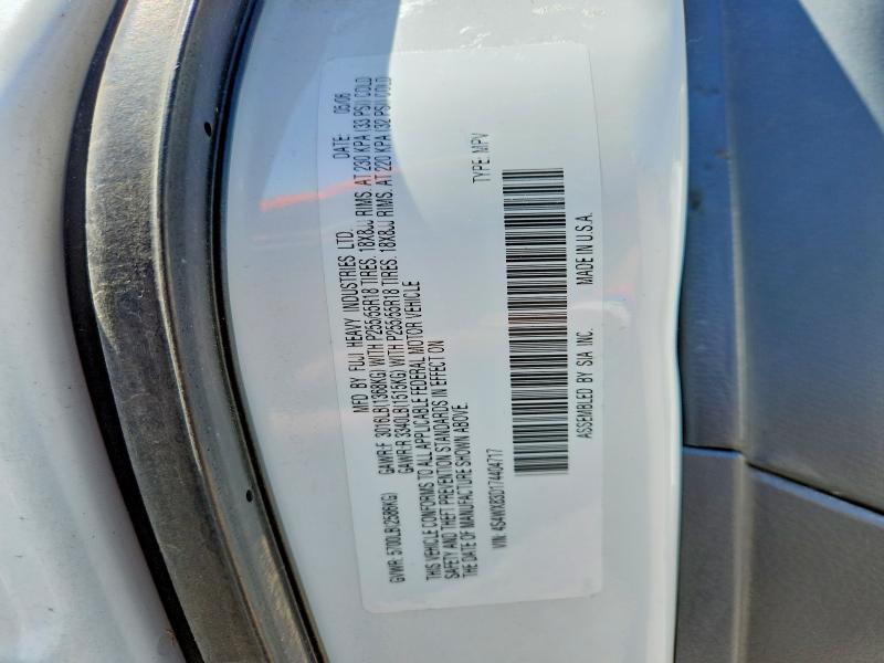 Aukcja sprzedaży 2007 Subaru B9 Tribeca, vin: 4S4WX83D174404717, numer aukcji: 54408826