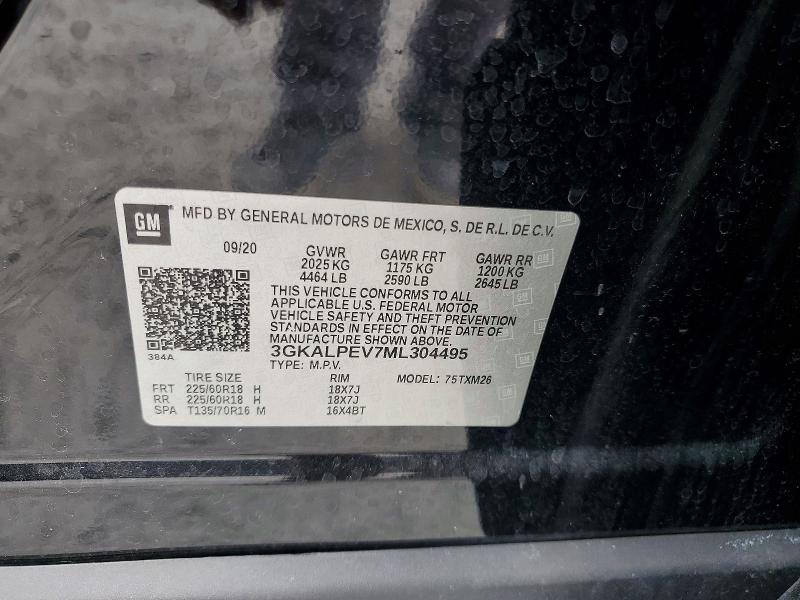 Aukcja sprzedaży 2021 Gmc Terrain, vin: 3GKALPEV7ML304495, numer aukcji: 52996586