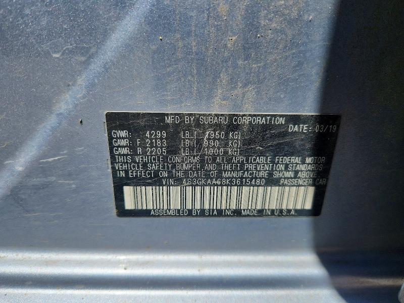 Продажа на аукционе авто 2019 Subaru Impreza, vin: 4S3GKAA68K3615480, номер лота: 53248676