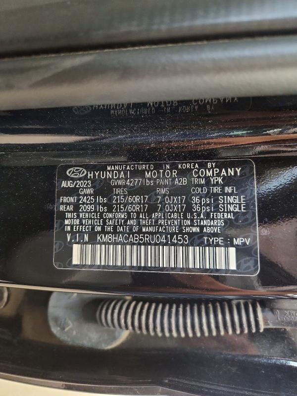 Продаж на аукціоні авто 2024 Hyundai Kona, vin: KM8HACAB5RU041453, номер лоту: 54106486