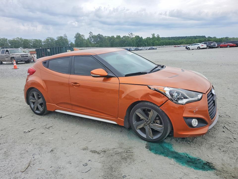 2014 Hyundai Veloster 3dr მანქანა იყიდება აუქციონზე, vin: KMHTC6AE6EU192618, აუქციონის ნომერი: 53010716