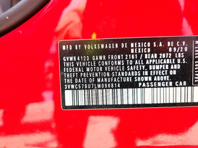 Aukcja sprzedaży 2020 Volkswagen Jetta, vin: 3VWC57BU7LM096814, numer aukcji: 54403446