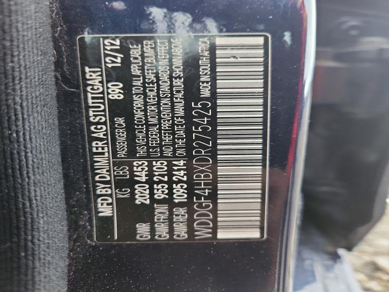 52418896 :رقم المزاد ، WDDGF4HBXDR275425 vin ، 2013 Mercedes-benz C مزاد بيع