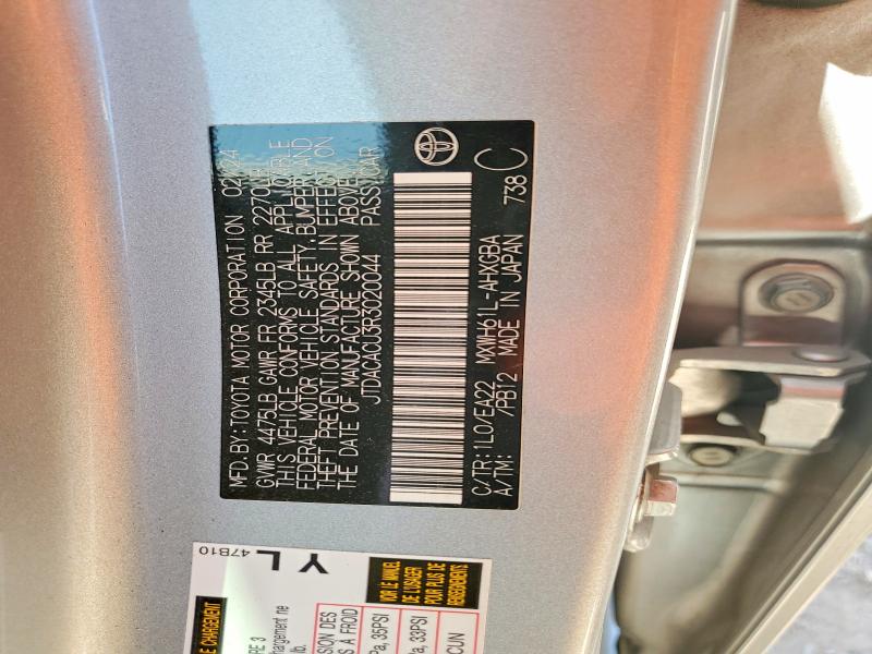 Aukcja sprzedaży 2024 Toyota Prius Prime, vin: JTDACACU3R3020044, numer aukcji: 53395906