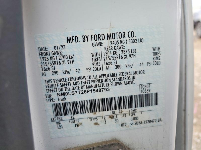 Продажа на аукционе авто 2023 Ford Transit Connect, vin: NM0LS7T26P1548793, номер лота: 54146676