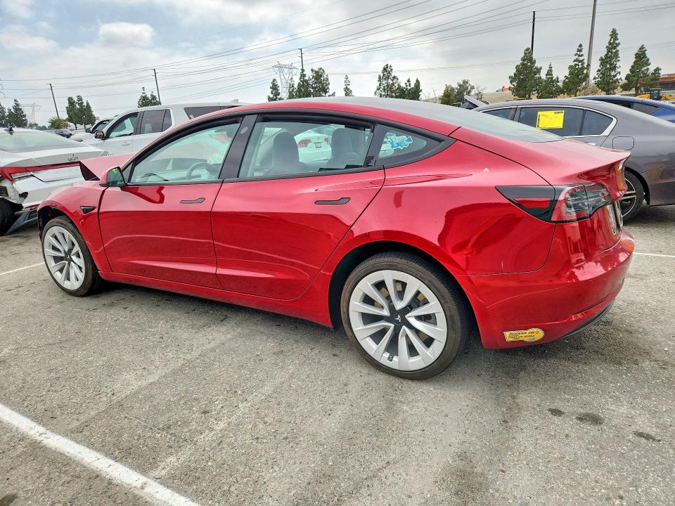 54001286 :رقم المزاد ، 5YJ3E1EA9NF167309 vin ، 2022 Tesla Model 3 مزاد بيع