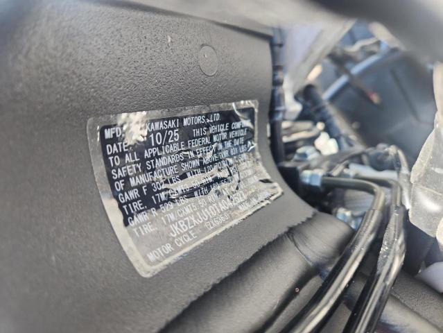 54670086 :رقم المزاد ، JKBZXJJ10TA042527 vin ، 2026 Kawasaki Zx636 مزاد بيع