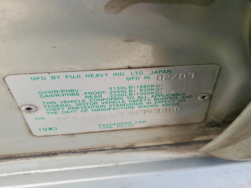 Продаж на аукціоні авто 2007 Subaru Forester, vin: JF1SG65677H743860, номер лоту: 53779266