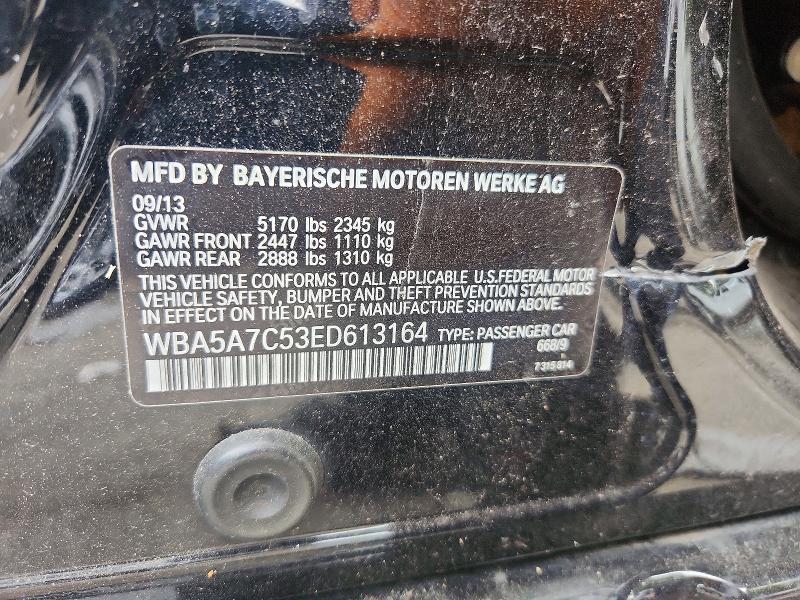 Aukcja sprzedaży 2014 Bmw 528, vin: WBA5A7C53ED613164, numer aukcji: 53884846