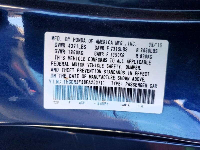 Aukcja sprzedaży 2015 Honda Accord, vin: 1HGCR2F58FA203711, numer aukcji: 53200246
