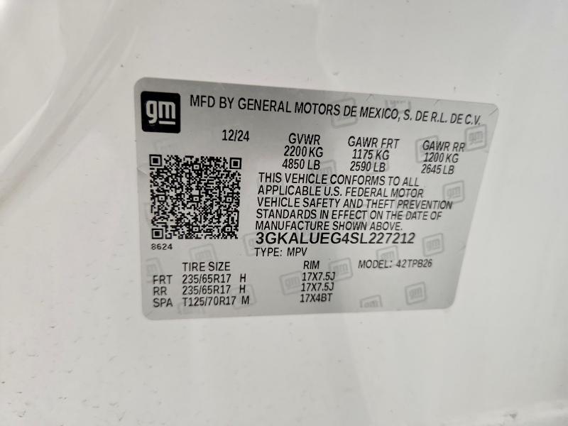 54657446 :رقم المزاد ، 3GKALUEG4SL227212 vin ، 2025 Gmc Terrain مزاد بيع