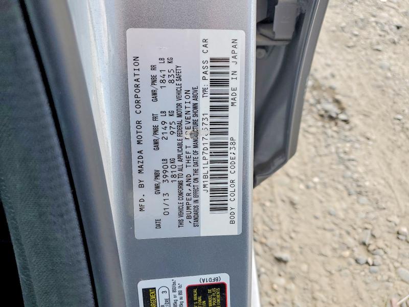 Продаж на аукціоні авто 2013 Mazda 3, vin: JM1BL1LP7D1785731, номер лоту: 55233396