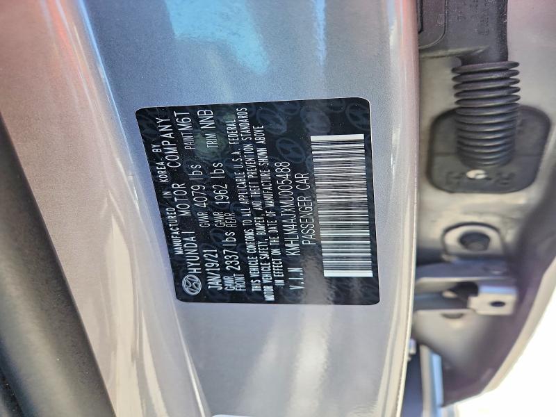 Продаж на аукціоні авто 2021 Hyundai Elantra, vin: KMHLM4AJXMU005488, номер лоту: 52227126