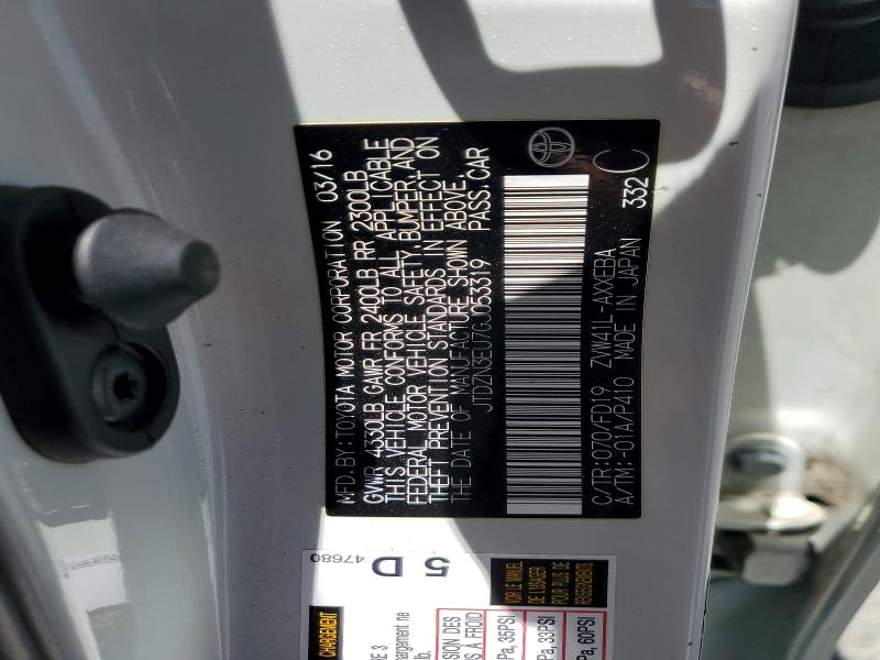 Aukcja sprzedaży 2016 Toyota Prius V, vin: JTDZN3EU7GJ053319, numer aukcji: 54159746