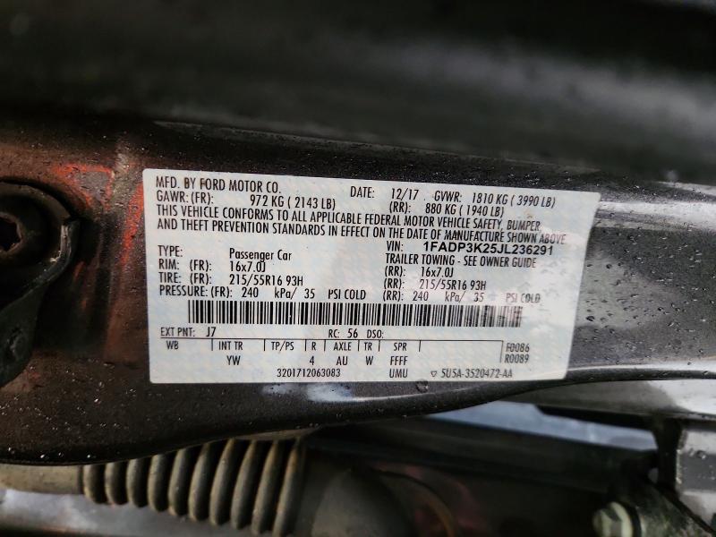 Aukcja sprzedaży 2018 Ford Focus, vin: 1FADP3K25JL236291, numer aukcji: 53836526