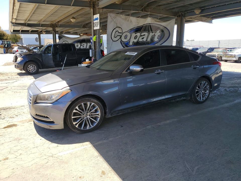 2015 Hyundai Genesis მანქანა იყიდება აუქციონზე, vin: KMHGN4JE4FU013803, აუქციონის ნომერი: 53995546