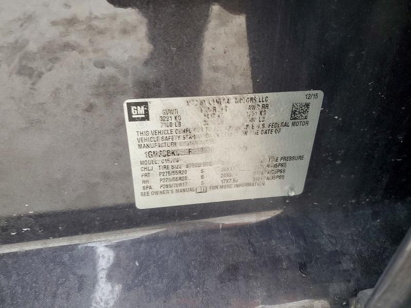 54082146 :رقم المزاد ، 1GNSCBKC5GR239270 vin ، 2016 Chevrolet Tahoe مزاد بيع
