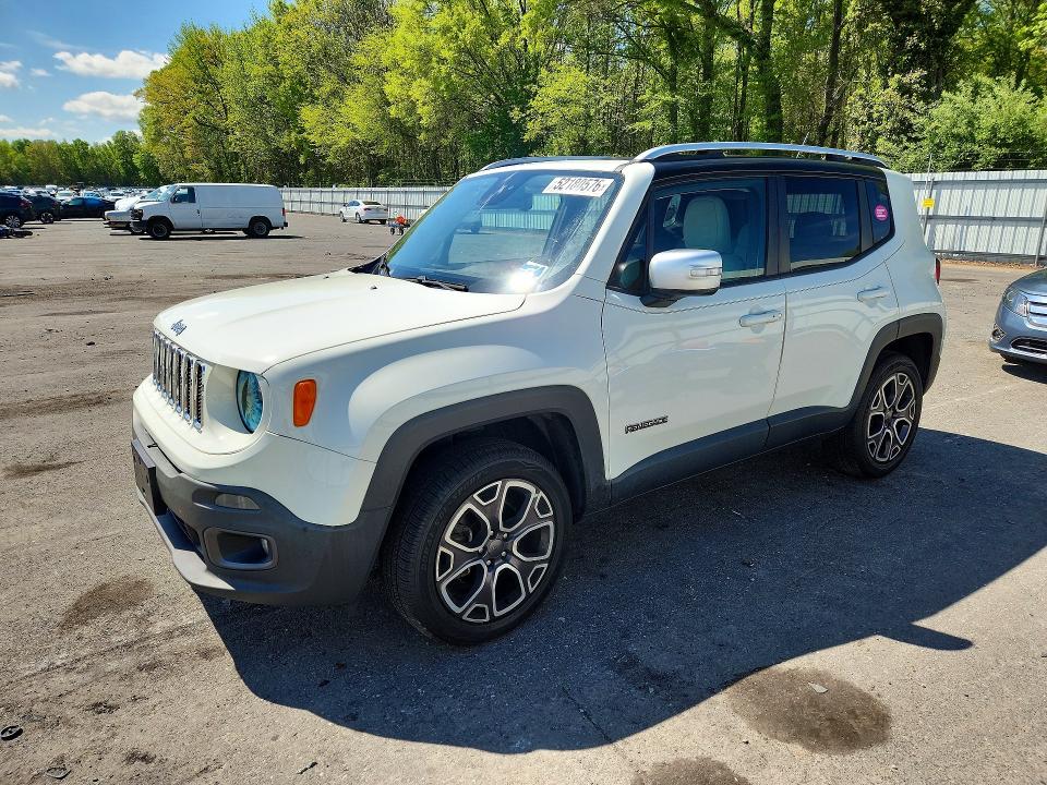 Aukcja sprzedaży 2016 Jeep Renegade, vin: ZACCJBDT4GPD06259, numer aukcji: 52180576