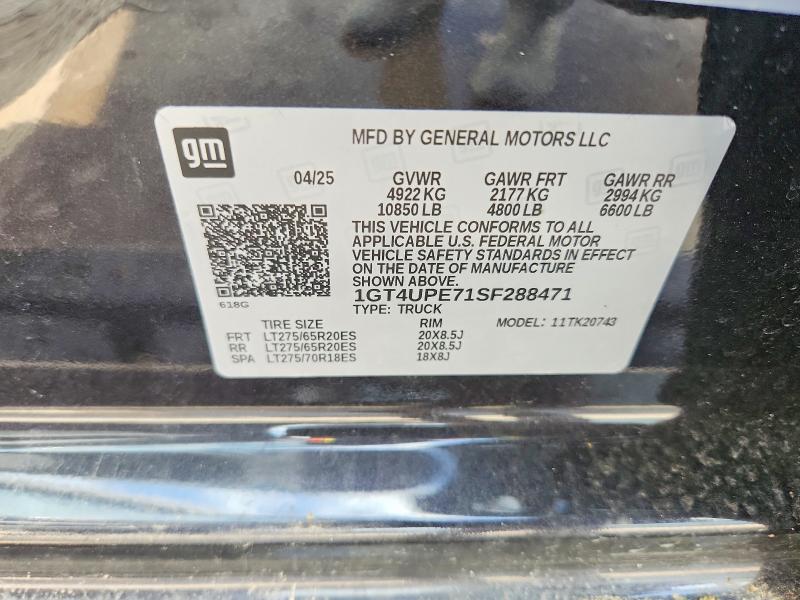 Продаж на аукціоні авто 2025 Gmc Sierra, vin: 1GT4UPE71SF288471, номер лоту: 51424476