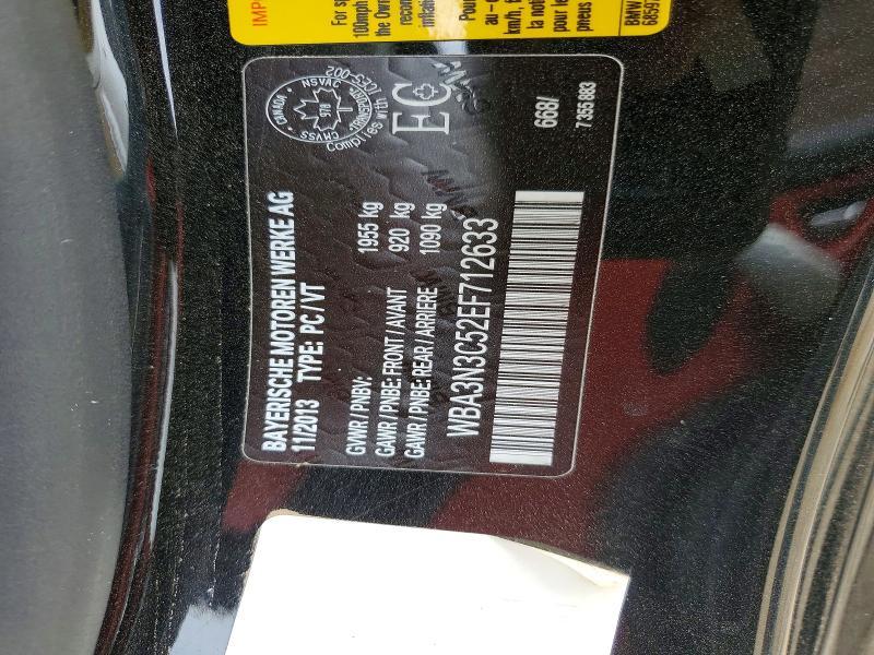 52759596 :رقم المزاد ، WBA3N3C52EF712633 vin ، 2014 Bmw 428 مزاد بيع