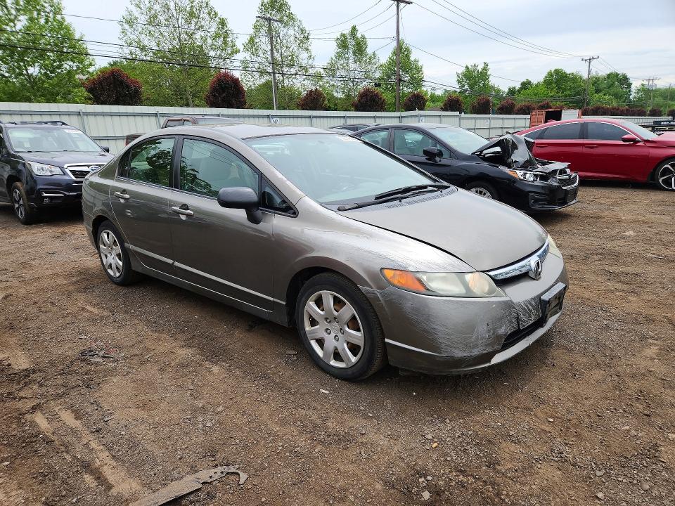 2008 Honda Civic მანქანა იყიდება აუქციონზე, vin: 2HGFA16568H343839, აუქციონის ნომერი: 52776466