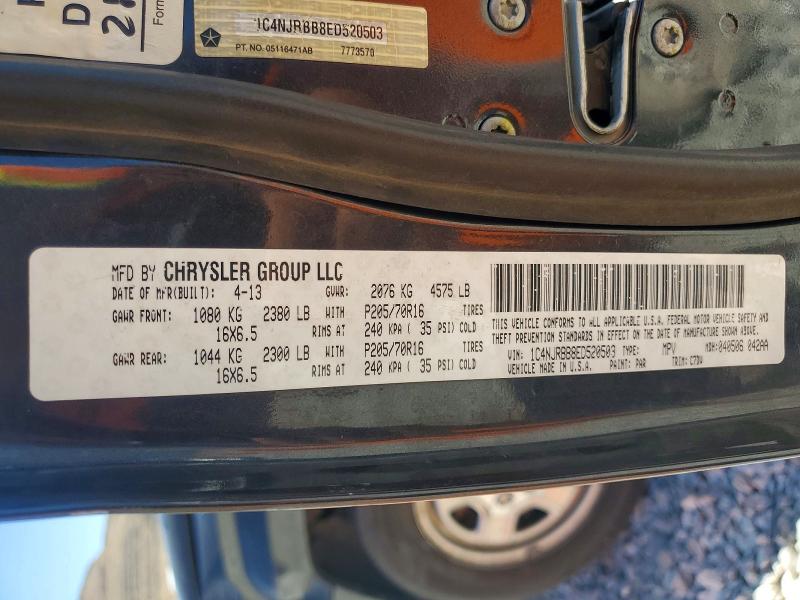 Aukcja sprzedaży 2014 Jeep Patriot, vin: 1C4NJRBB8ED520503, numer aukcji: 52724986