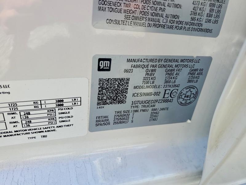 55216566 :رقم المزاد ، 1GTUUGED2PZ298843 vin ، 2023 Gmc Sierra مزاد بيع