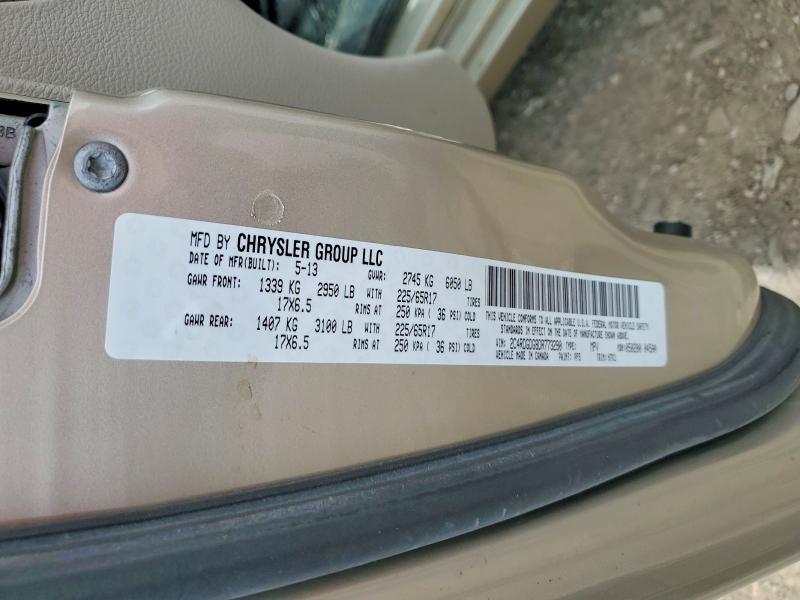 Продаж на аукціоні авто 2013 Dodge Grand Caravan, vin: 2C4RDGDG8DR773290, номер лоту: 52713796