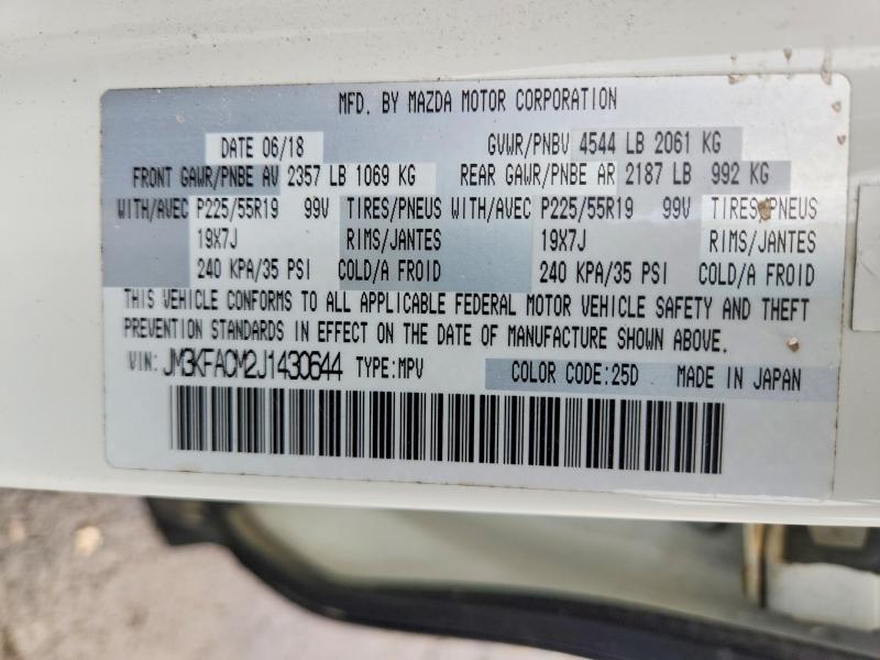 53039956 :رقم المزاد ، JM3KFACM2J1430644 vin ، 2018 Mazda Cx-5 مزاد بيع
