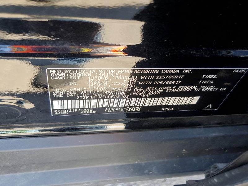 Aukcja sprzedaży 2025 Toyota Rav4, vin: 2T3P1RFV1SC528102, numer aukcji: 53238766