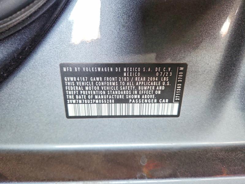 Aukcja sprzedaży 2023 Volkswagen Jetta, vin: 3VW7M7BU2PM055288, numer aukcji: 52261256