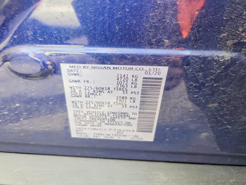 Продажа на аукционе авто 2020 Nissan Rogue, vin: 5N1AT2MV2LC779204, номер лота: 54234846