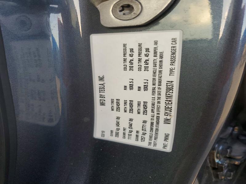 Продаж на аукціоні авто 2019 Tesla Model 3, vin: 5YJ3E1EA1KF298374, номер лоту: 54339826