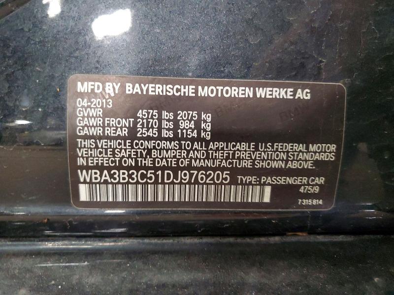 Продаж на аукціоні авто 2013 Bmw 328, vin: WBA3B3C51DJ976205, номер лоту: 52725746